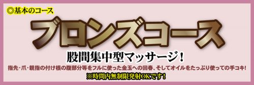 ブロンズコース (基本コース)股間集中型マッサージ